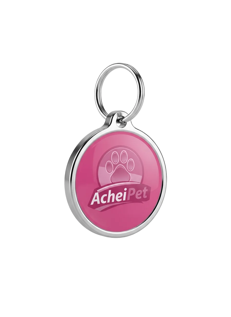 Medalha AcheiPet rosa